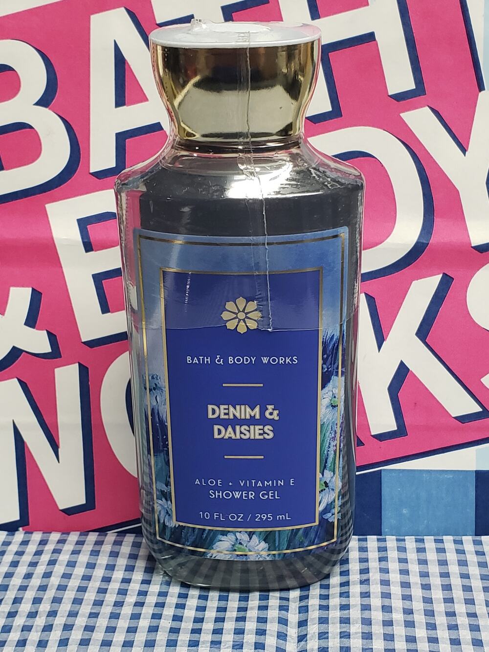 BBW Denim & Daisies Aloe + Vitamin E Shower Gel Body Wash 10oz.